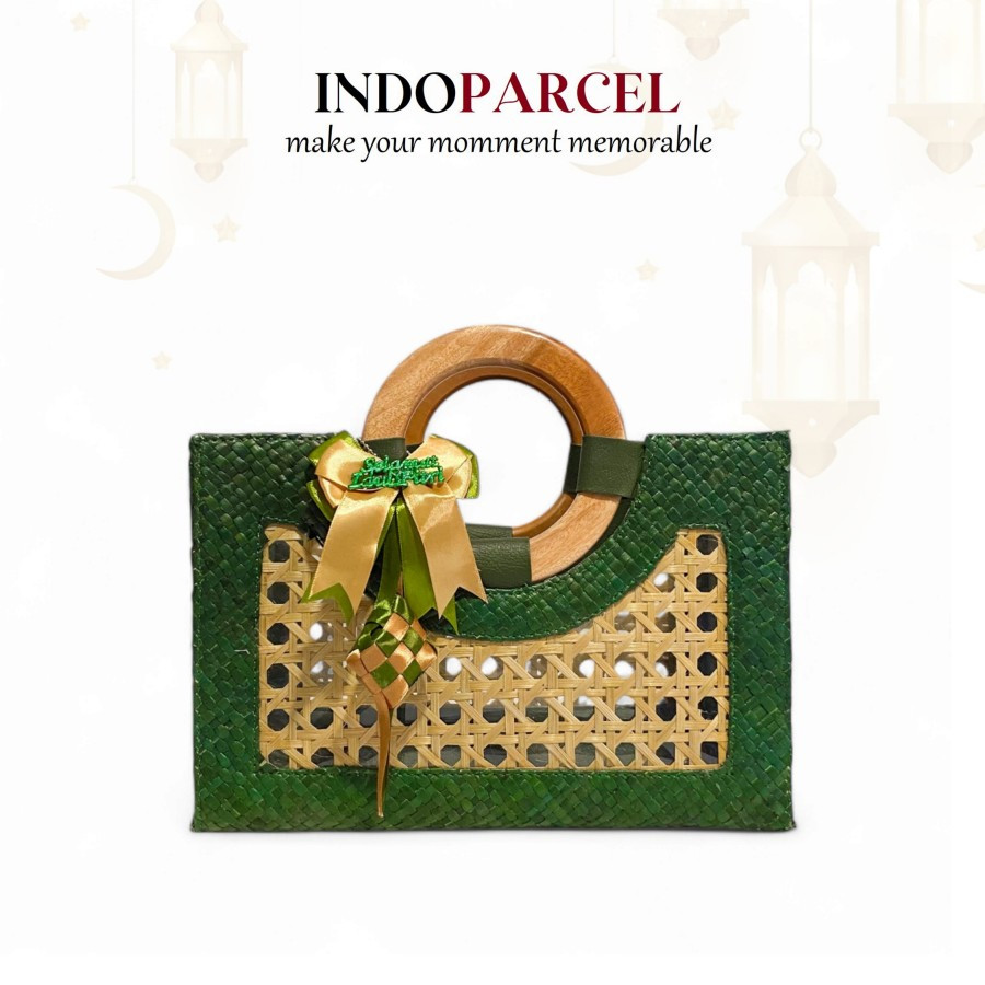 

Tas Hampers Lebaran Anyaman Pandan Handle Kayu Kombinasi Anyaman Bambu Bungkus Kemasan Tas Kado Goodie Bag Hari Raya Idul Fitri Viral Terbaru - Hijau Army