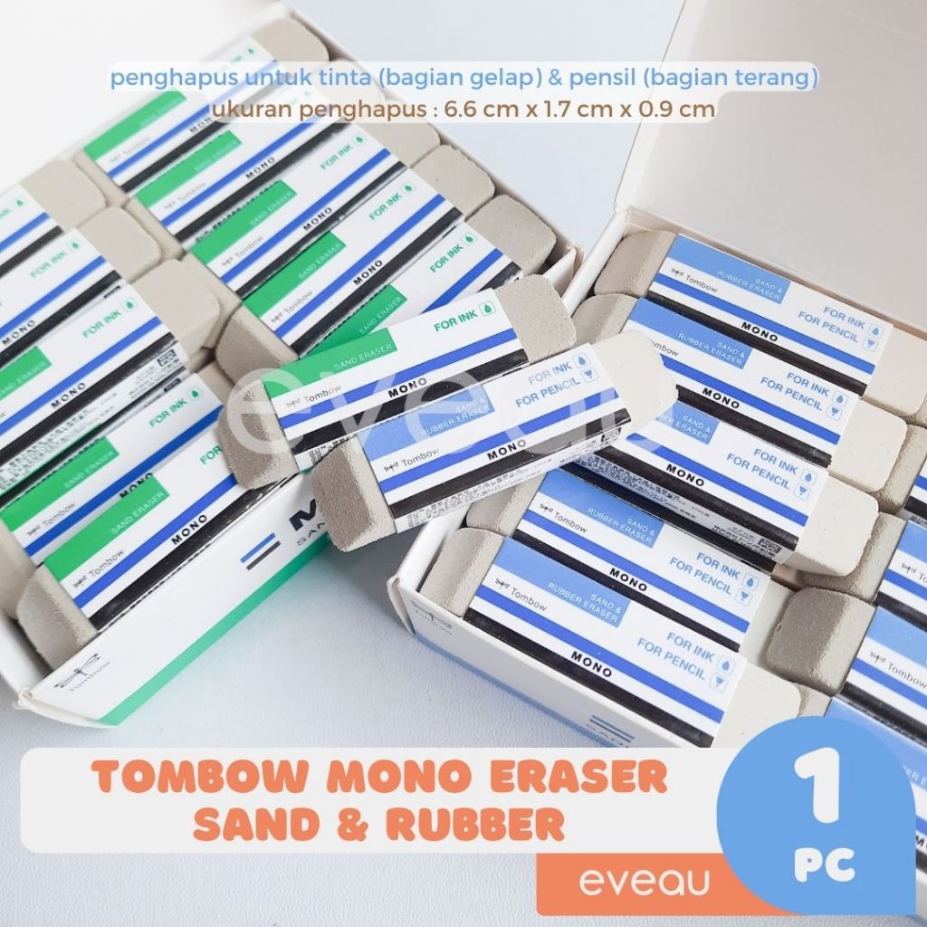 

Tombow Mono Sand Rubber Eraser Penghapus Tinta Pulpen Pen dan Pensil Bahan Pasir Karet