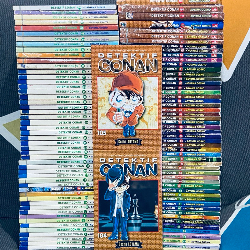 Paket Buku Komik Detektif Conan Vol 1-105 Fullset Fulset Set Lengkap