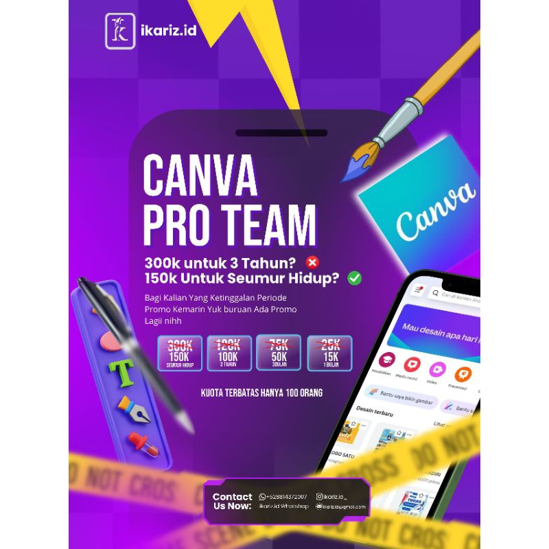CANVA PRO [PREMIUM] LIFETIME ONLY 150K
