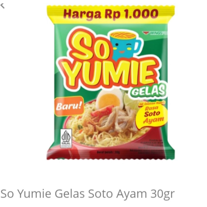 

MIE GELAS SO YU MIE 1 renceng isi 10 pcs