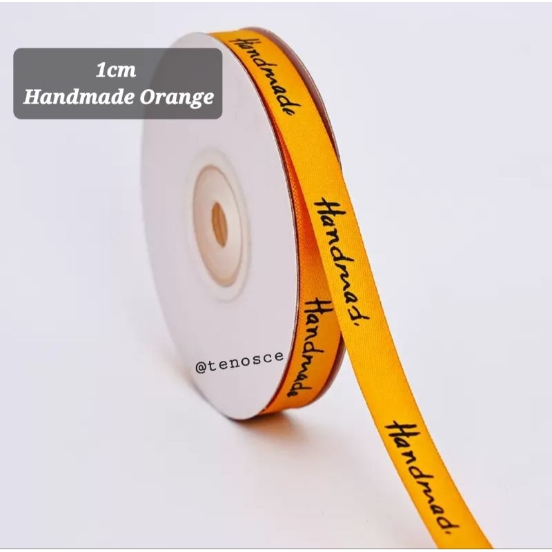 

1 roll Pita Ribbon Tali Handmade 10mm untuk bingkisan parcel hampers Yellow Gold Red Black White