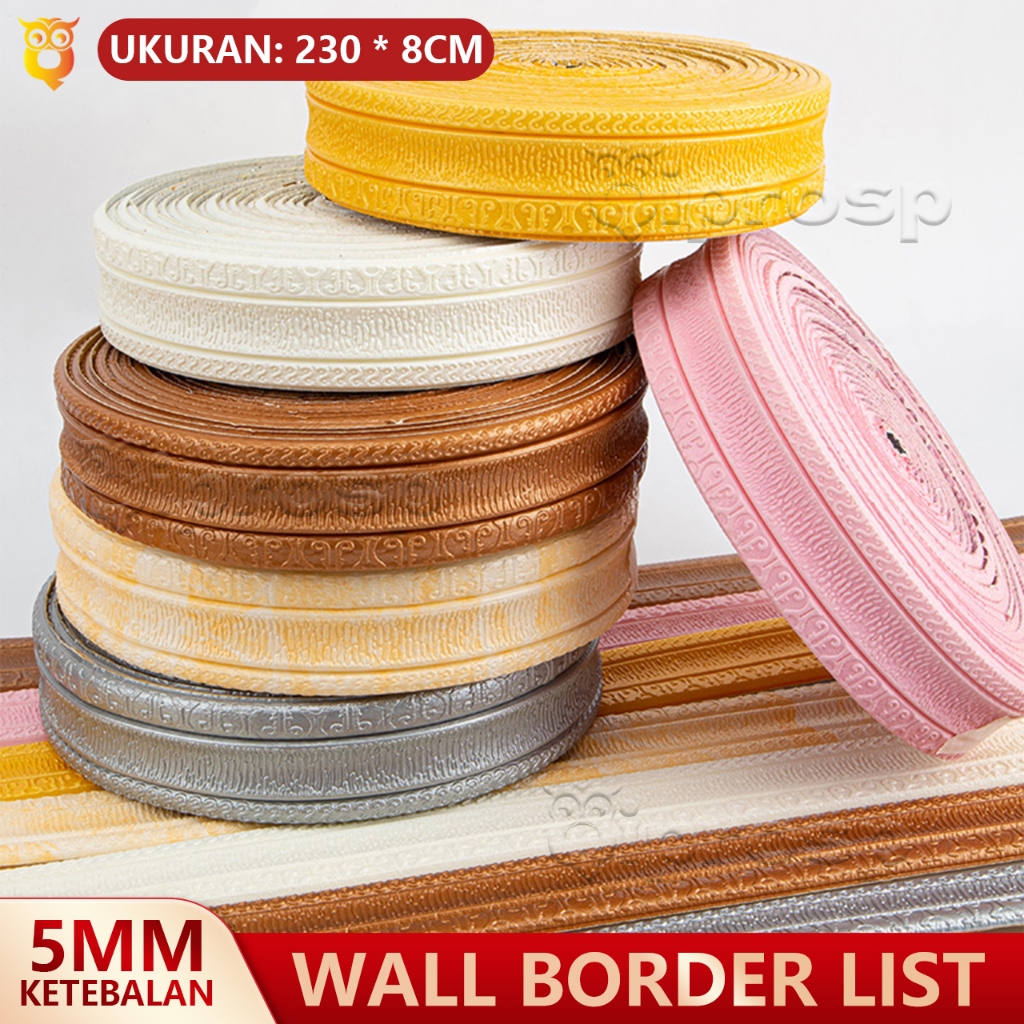 Wall Border List 3D Foam 230*8CM /Wallpaper Dinding List Stiker / List Dinding Foam 3D / List wallpa