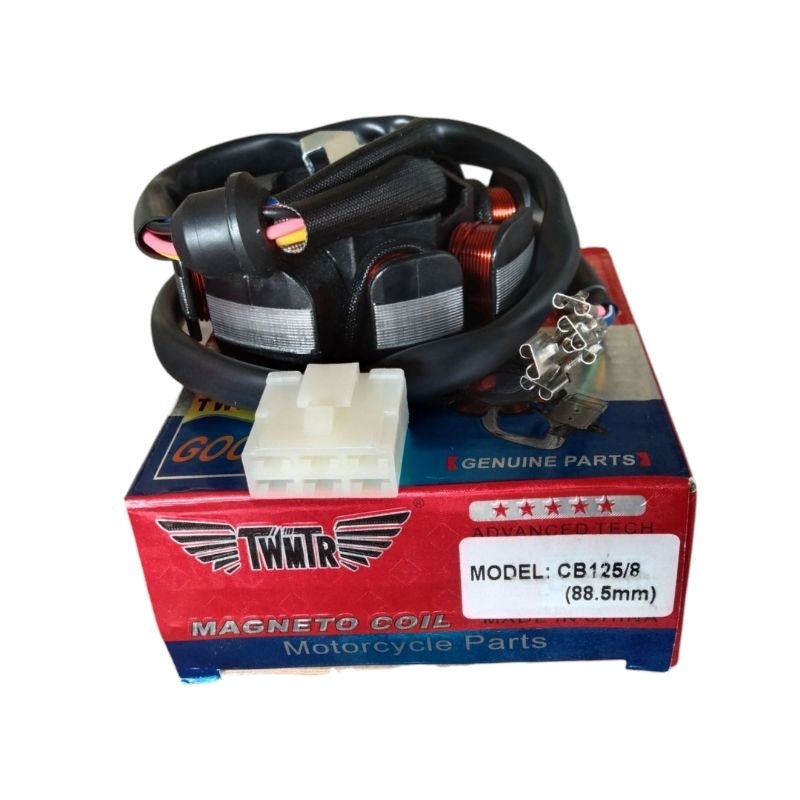 spul tossa 8 pole baut 2 viar 150cc oil cooler-sparepar motor roda tiga-viar kaisar htm nozomi jiali