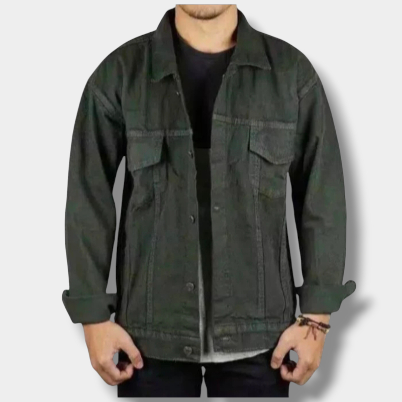 (BISA COD) JAKET JEANS PRIA BIG SIZE/JAKET JUMBO PRIA