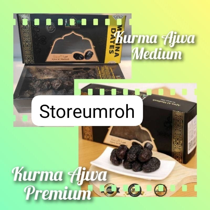 

Kurma Ajwa Al Madinah 500gr Medium Premium Empuk Enak Legit