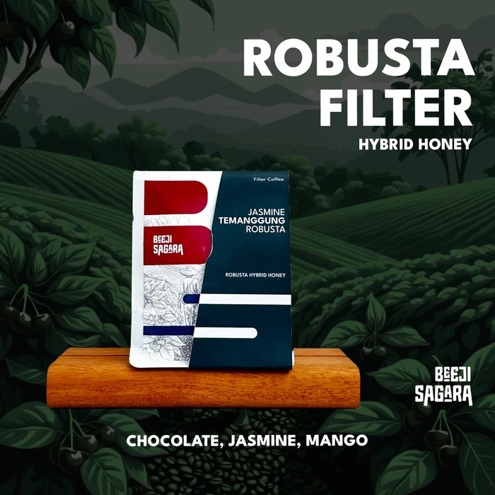 

Kopi Robusta Jasmine Temanggung untuk Filter-EXCLUSIVE RELEASE - Temanggung Hybrid Honey- Biji/Bubuk
