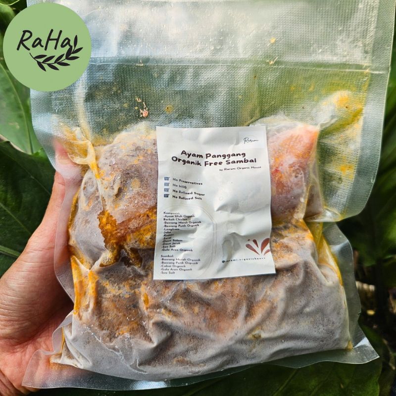 

Ayam bakar / panggang organik 1/2 ekor. frozen