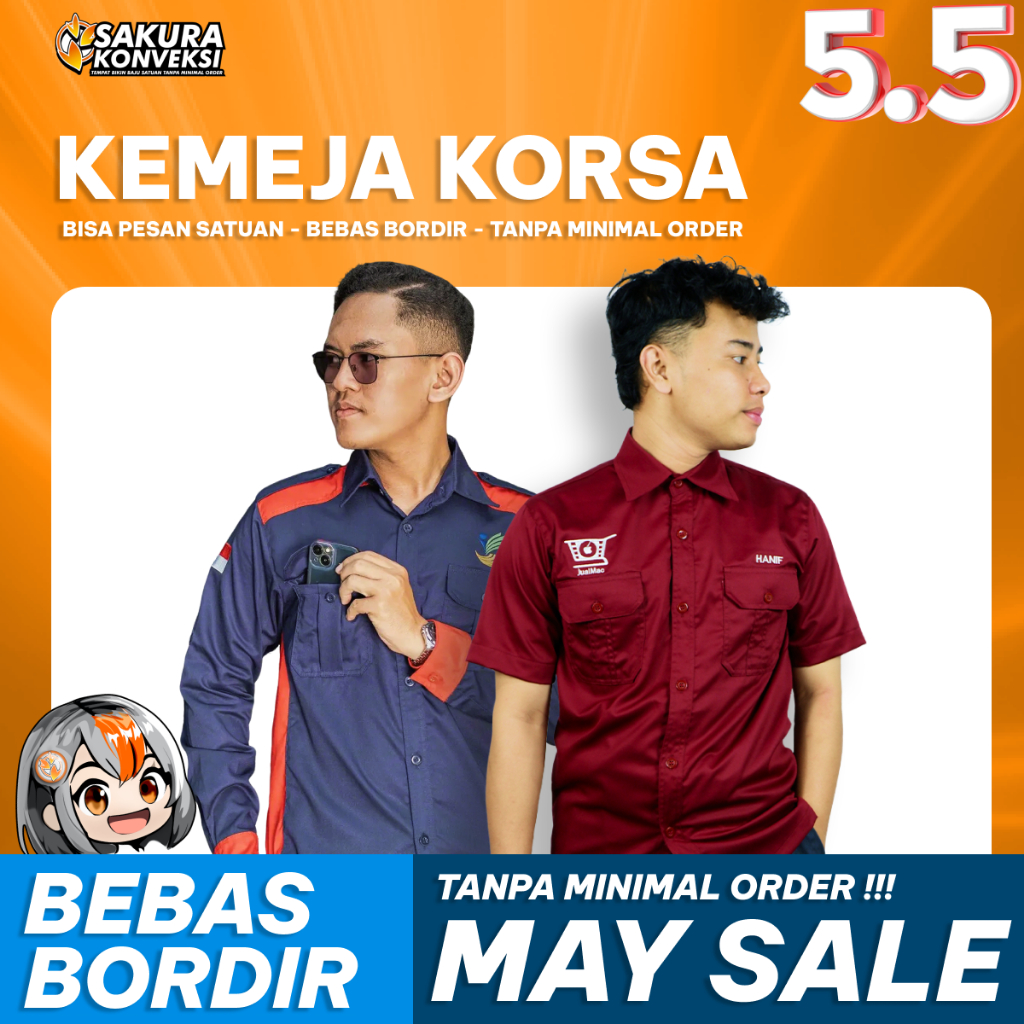 CUSTOM KEMEJA KORSA || PDH || KERJA || ORGANISASI ||