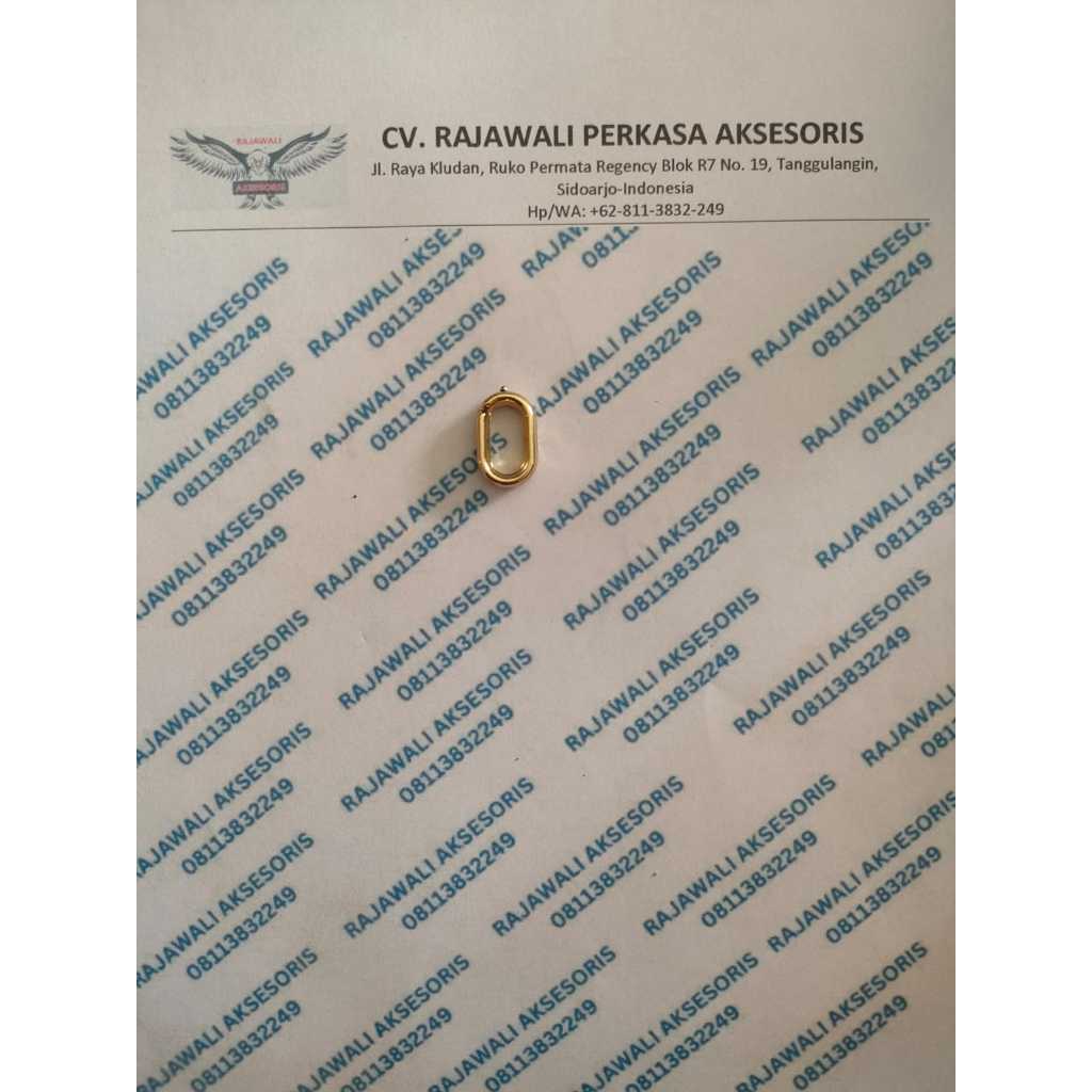 Rantai Akrilik gold kecil