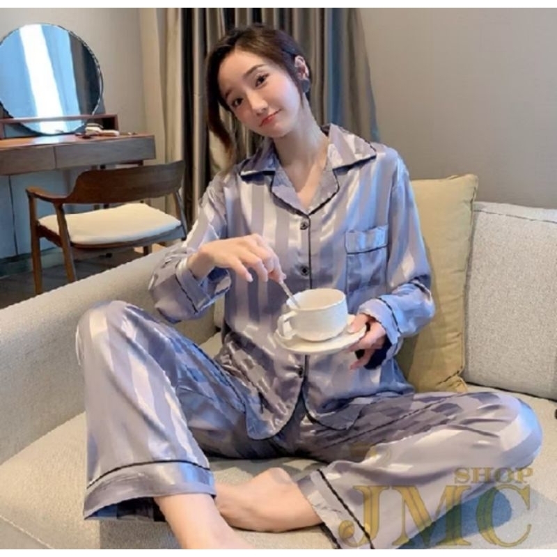 Fiyama salur Baju tidur pria/wanita/Remaja/Dewasa/jumbo katun