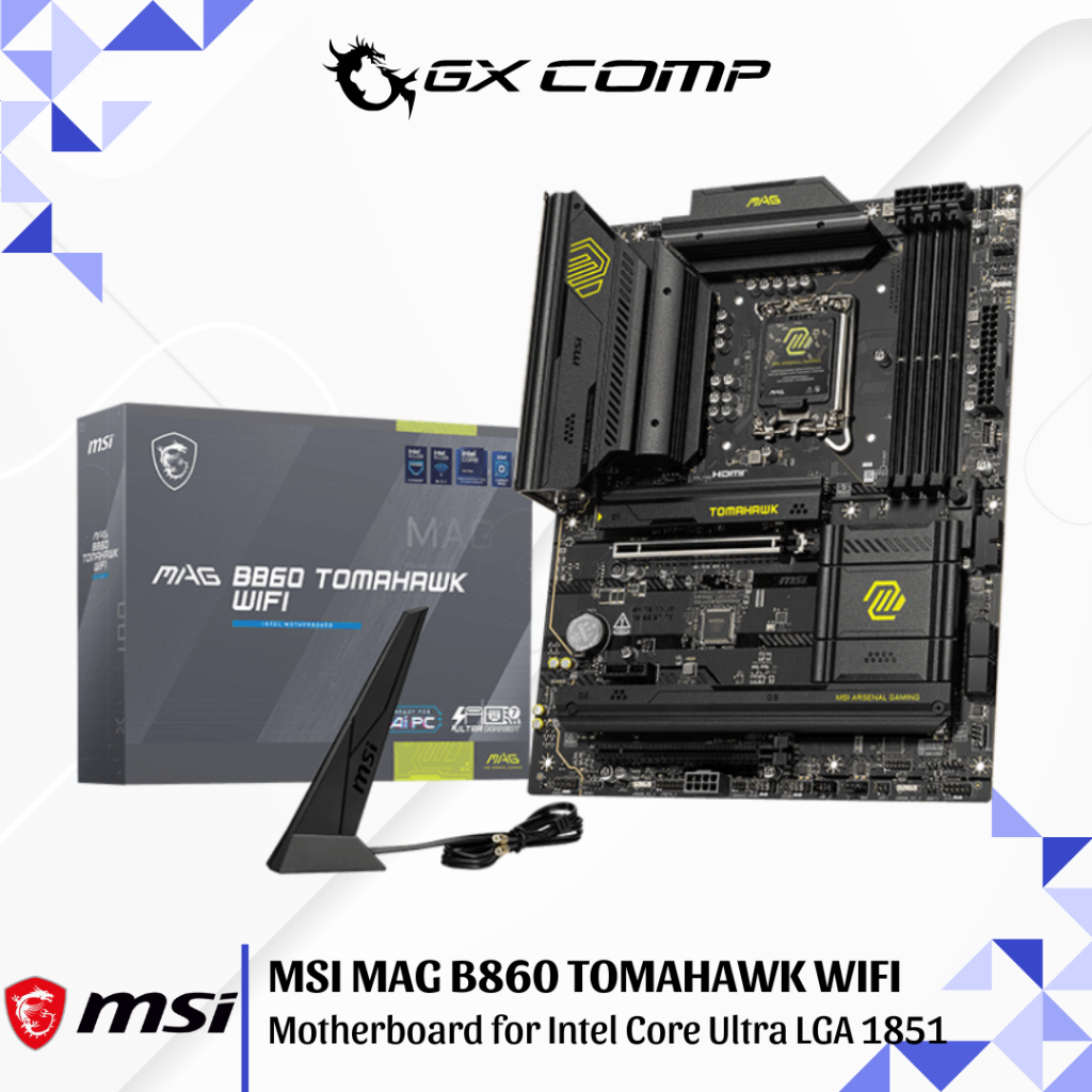 Motherboard MSI MAG B860 TOMAHAWK WIFI Mobo for Intel Core Ultra LGA 1851