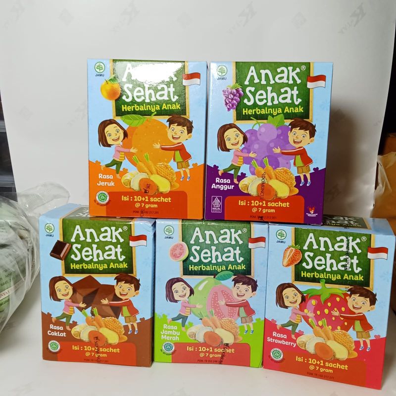 

Jamu Anak Sehat sido muncul kemasan pack isi 10sachet