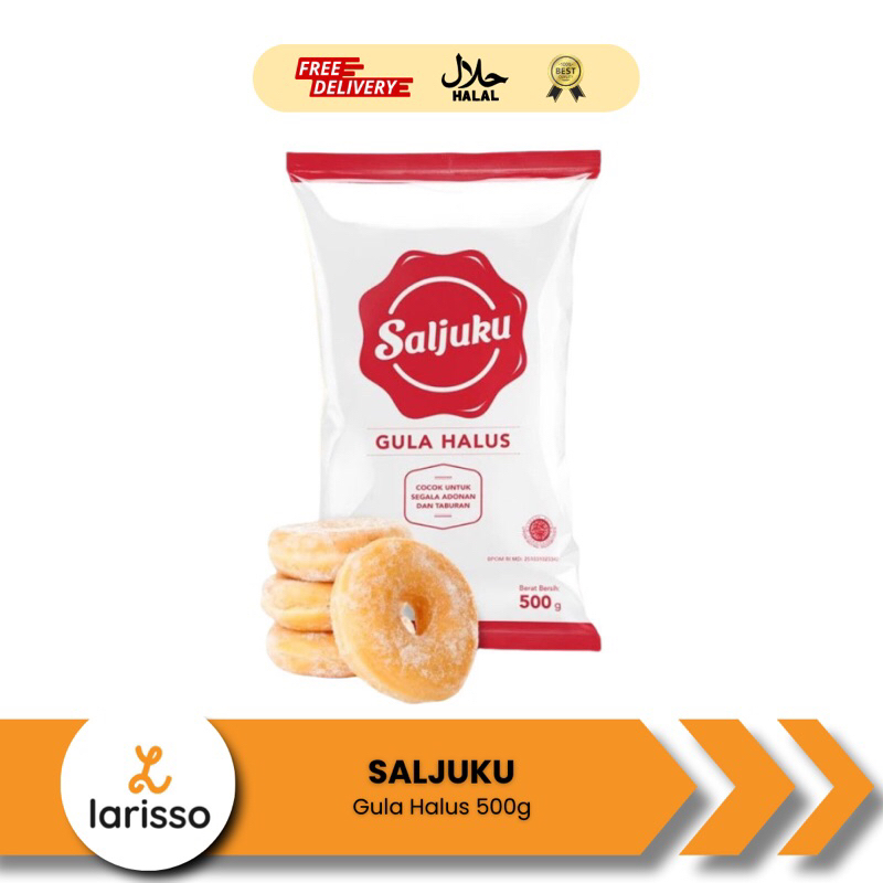 

Saljuku Gula Halus 500g - Bola Deli Gula Dingin / Gula Donat