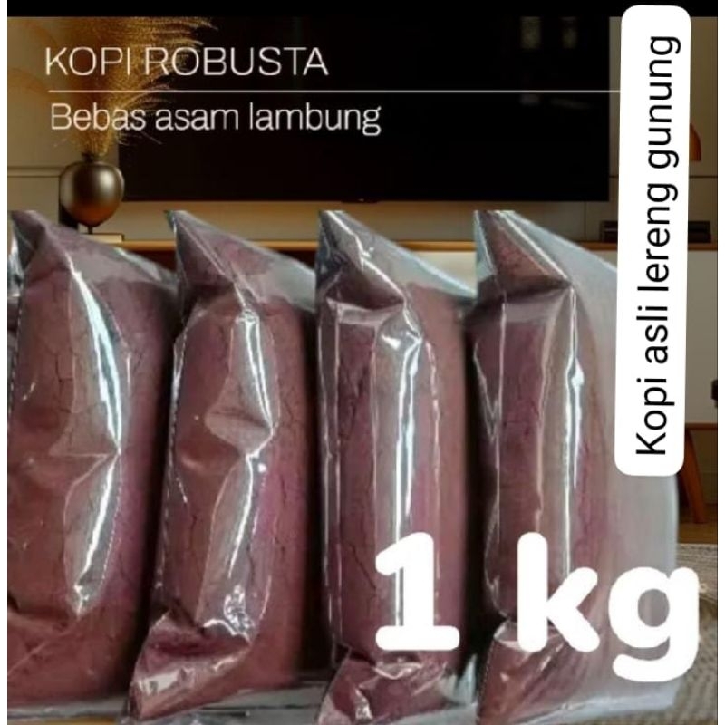 

Bubuk kopi asli lereng gunung Slamet tanpa campuran aman bagi lambung