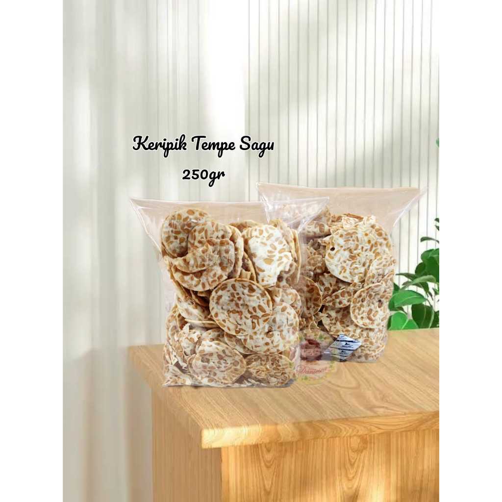 

.250 gr Keripik Tempe Sagu Asin Gurih camilan ( DS Bgr )