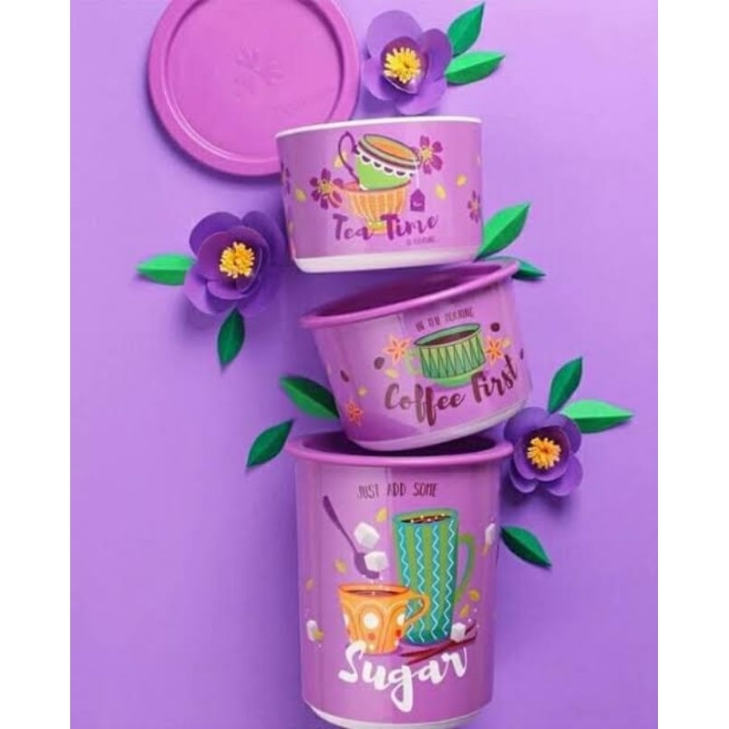 Tea Time Canister Tupperware ORI