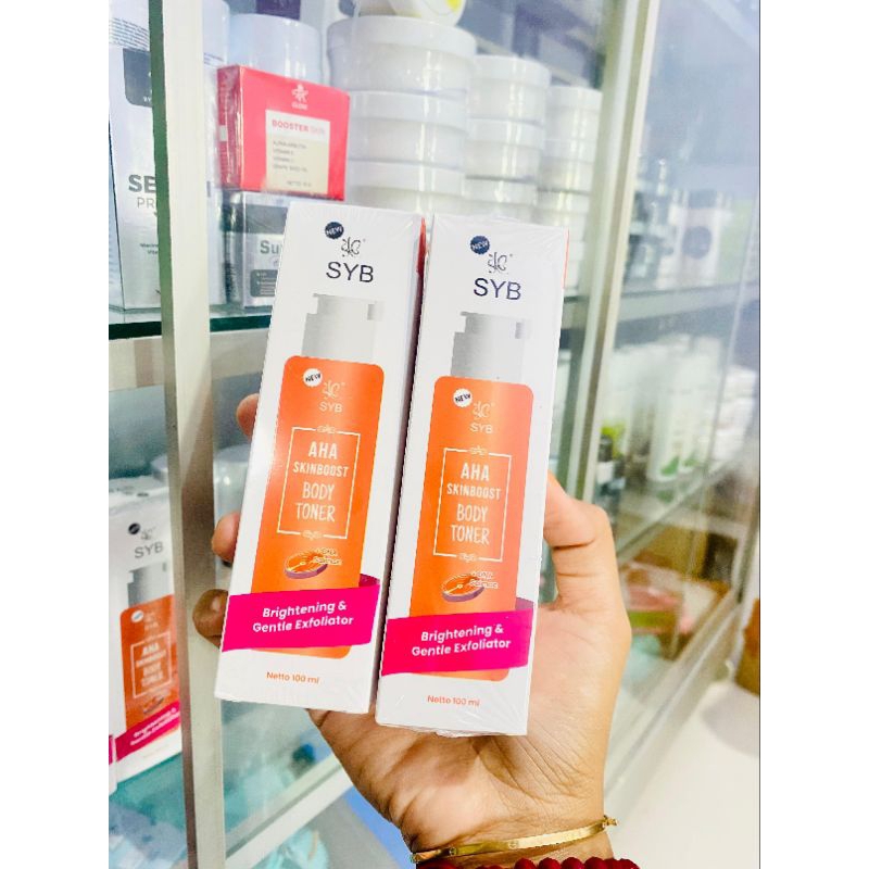SYB aha skinboost body toner Dna salmon BPOM 100% original