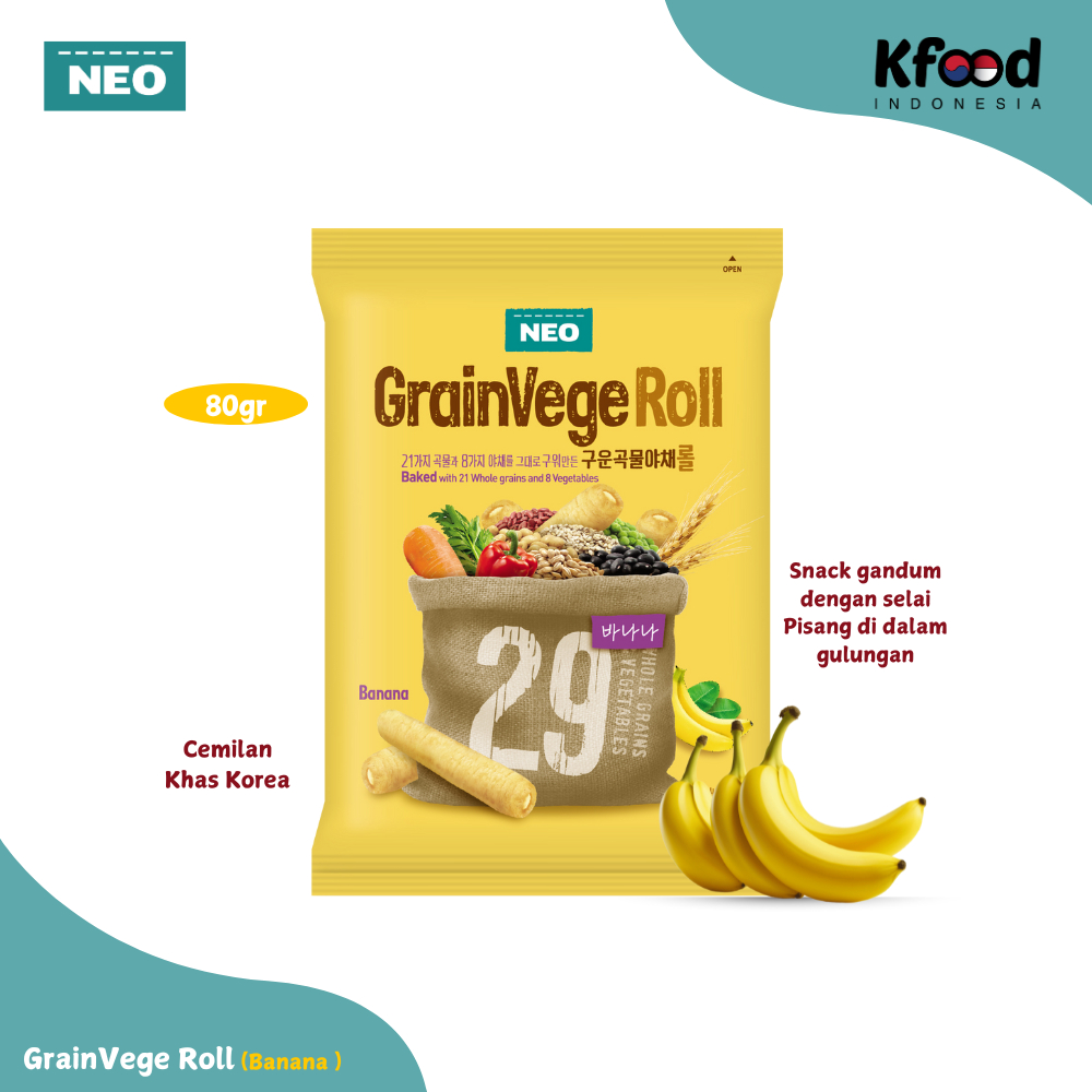 

Kfoodind - Neo GrainVege Roll Banana 80gr