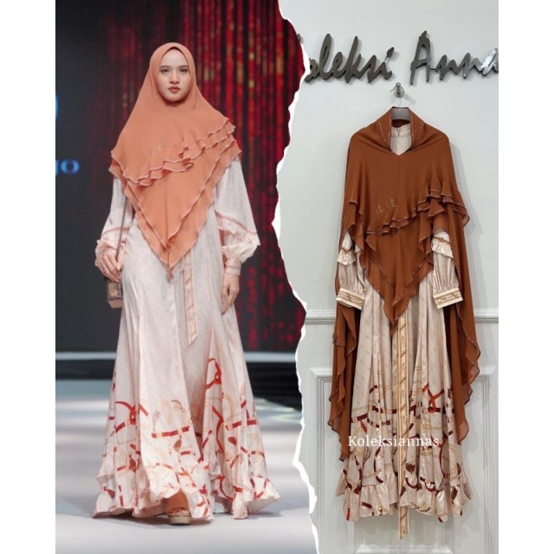 Dunya Set Khimar Full Swarovski by Lina Sukijo