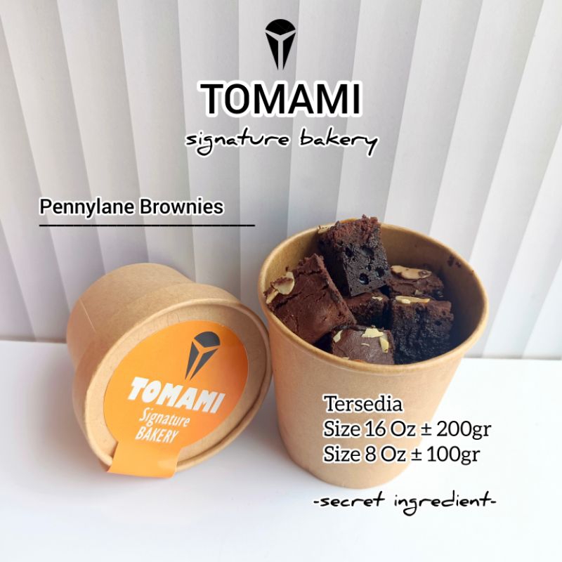 

Brownies Cup 16 oz ±200 gr, signature bakery by tomami