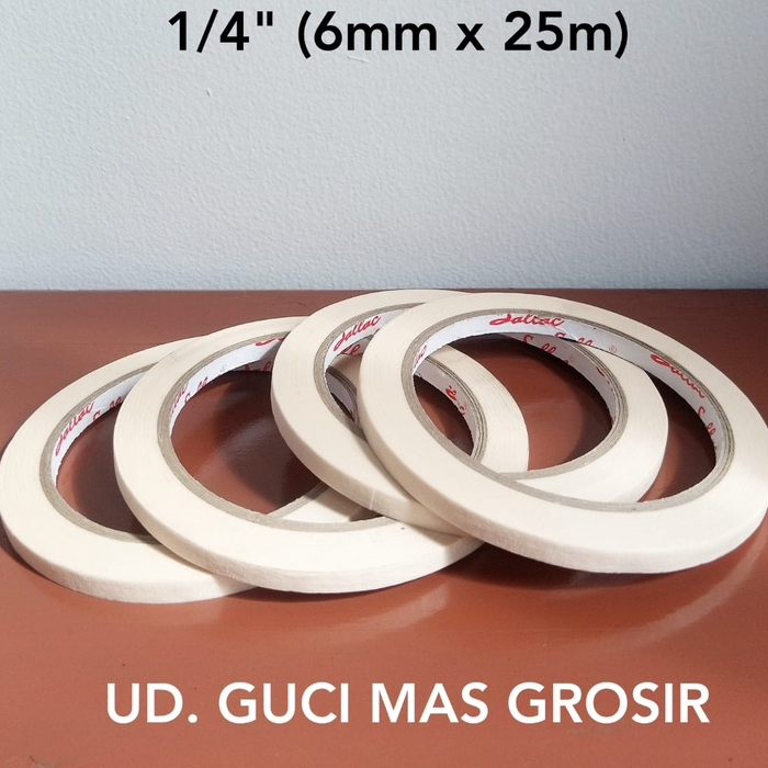 

Lakban Kertas \ Masking Tape 1/4" (6mm x 25m ) STARTAPE
