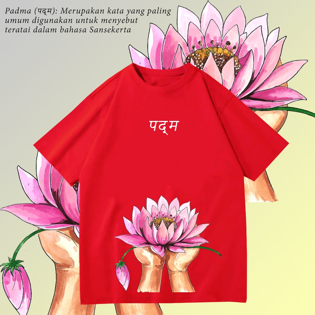 SAYES - KAOS BUDDHA TSHIRT BUDDHIS PADMA LOTUS TSHIRT