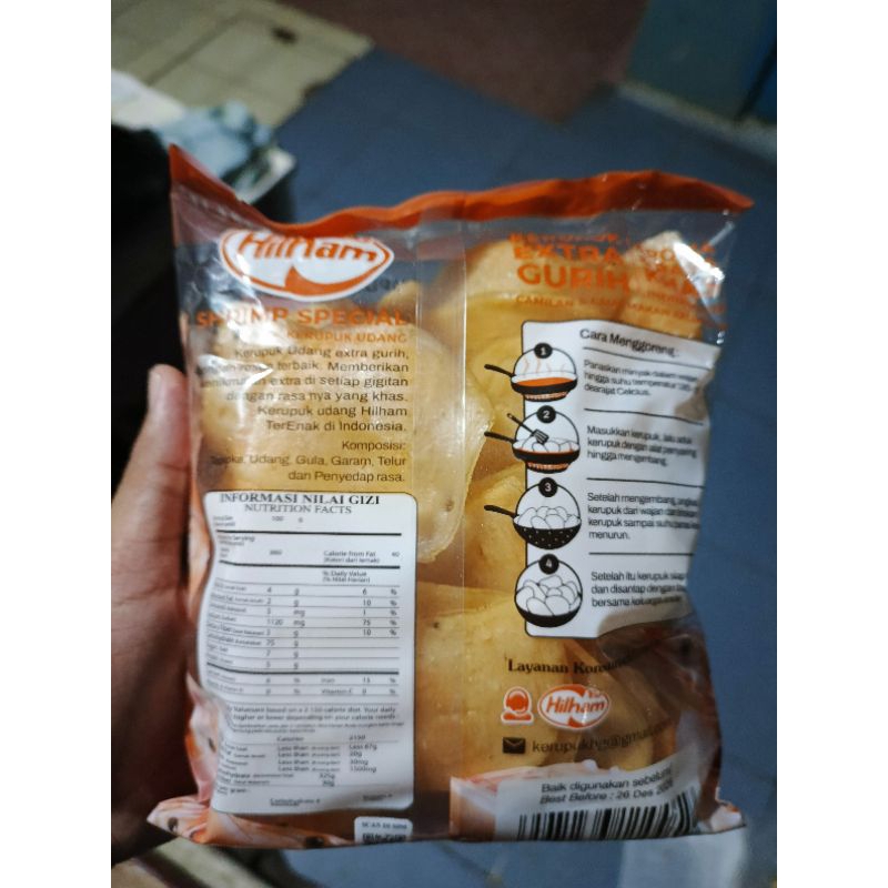 

KERUPUK UDANG 250Gr HG