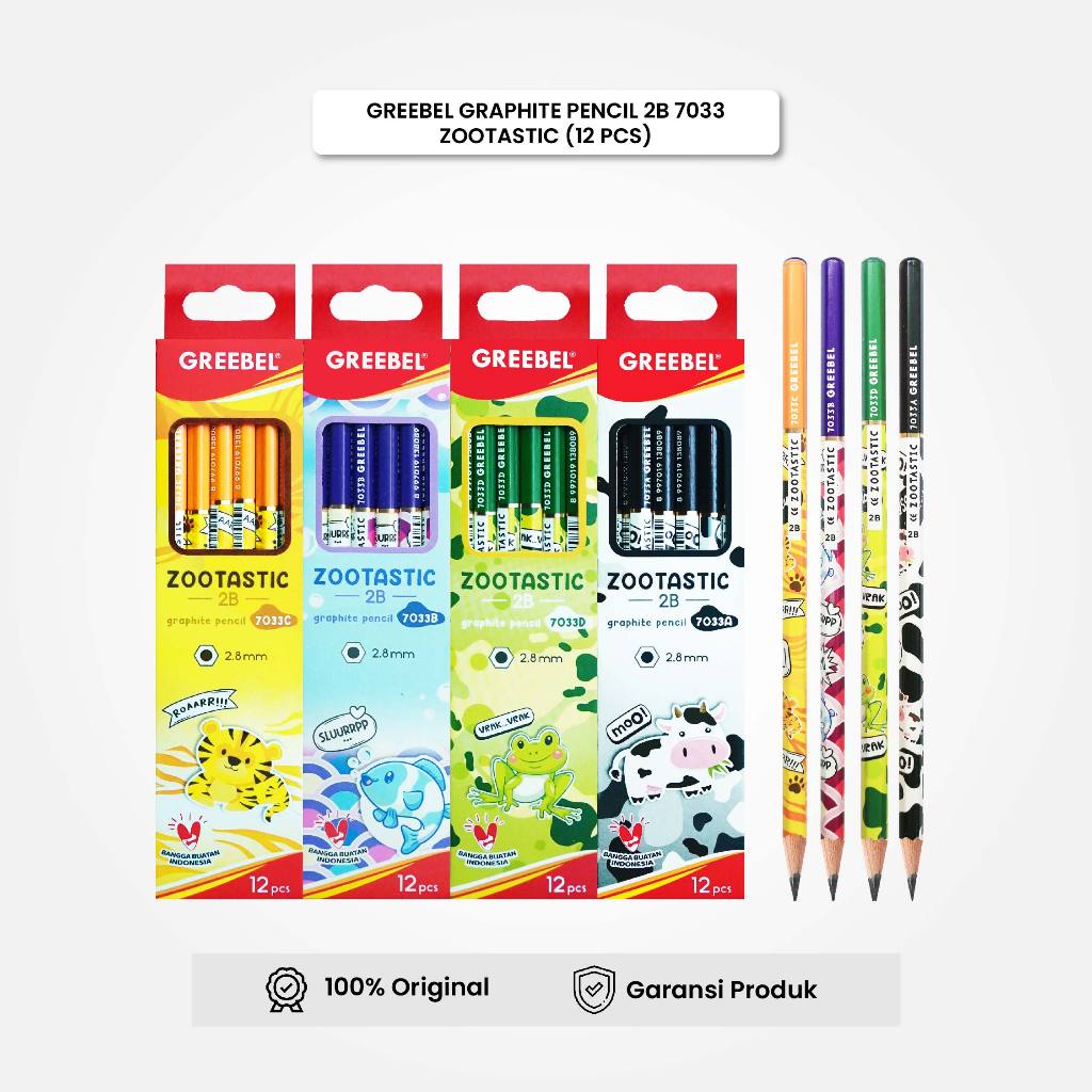 

Pensil Kayu 2B Color Pop (7029) / Pencil Lucu / Pensil Gambar Tulis Ujian Lulus Komputer GREEBEL / Vemilo