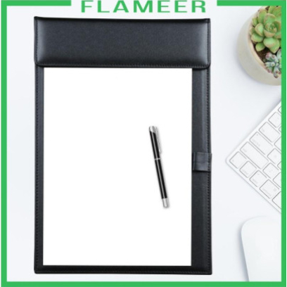 

FDA A4 File Paper Clipboard Magnetic PU Leather Conference Pad Writing