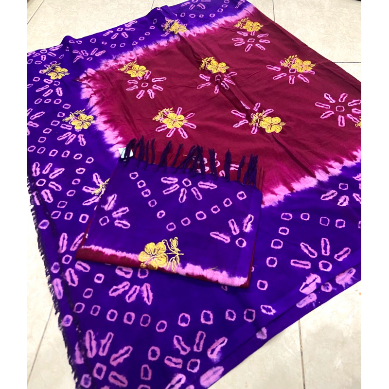 Endek semi mastuli set selendang