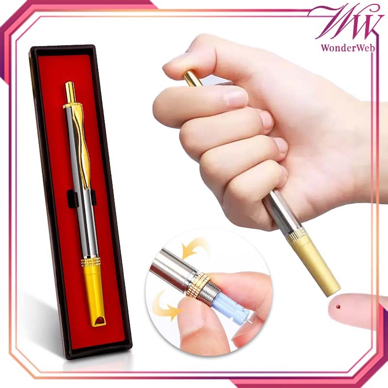 Stainless Steel Pulpen Jarum Bekam Pena Jarum Bekam Mirip Samora Pena Lancet Bekam