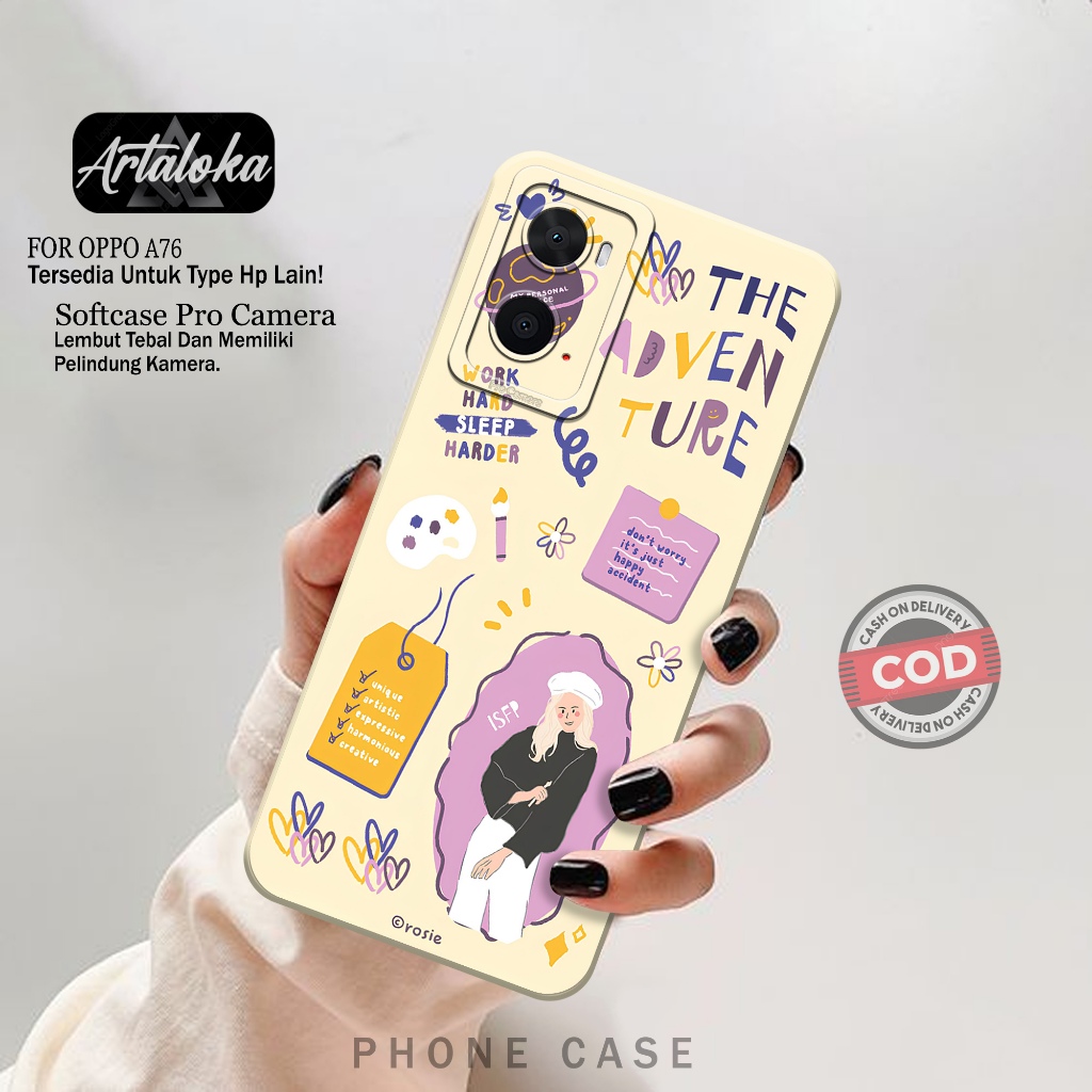 Case Hp Oppo A76 - Fashion Case Kartun - Softcase Oppo A76 - Casing Oppo A76 - Kesing Oppo A76 - Sil