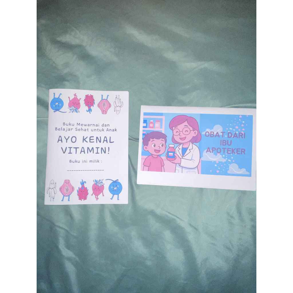 BUKU ANAK FARMASI / BUKU CERITA FARMASI / BUKU MEWARNAI FARMASI