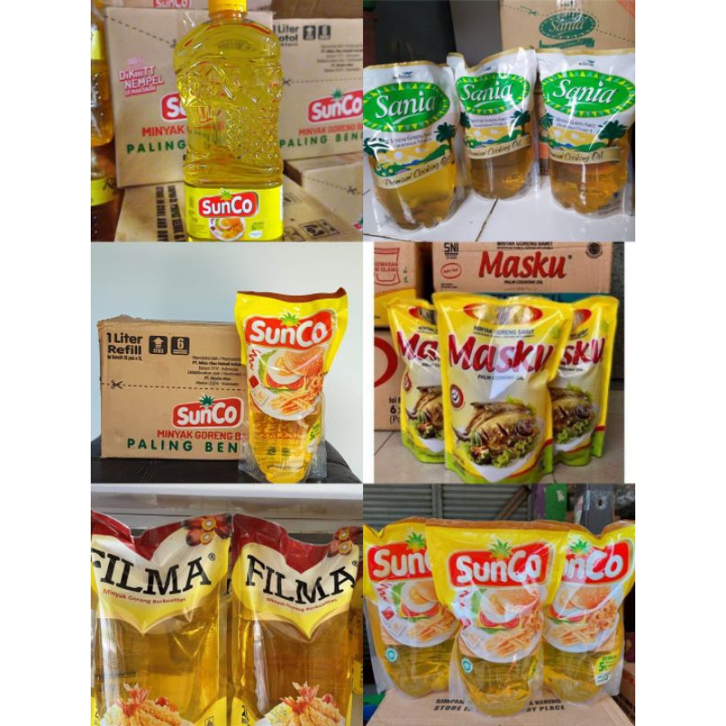 

MINYAK GORENG 1Dus 2LTR & 1 LTR [1 DUS] Sunco, sania, filma,masku