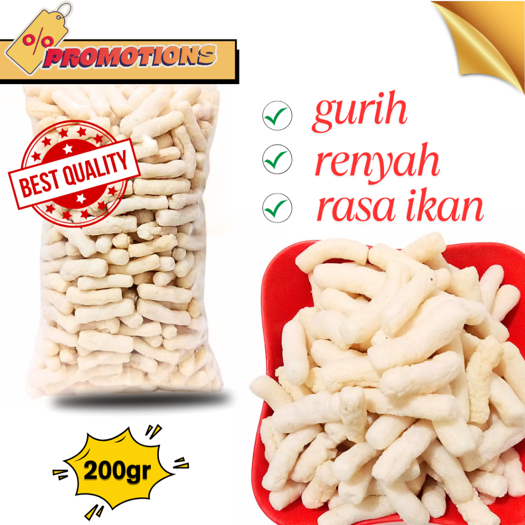 

Kerupuk Pilus Ikan Tongkol/kerupuk Soto 200gr