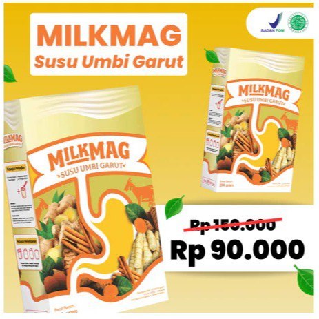

Milkmag Susu Umbi Garut Herbal Atasi Maag Asam Lambung, GERD Perut Kembung Aman Sudah BPOM