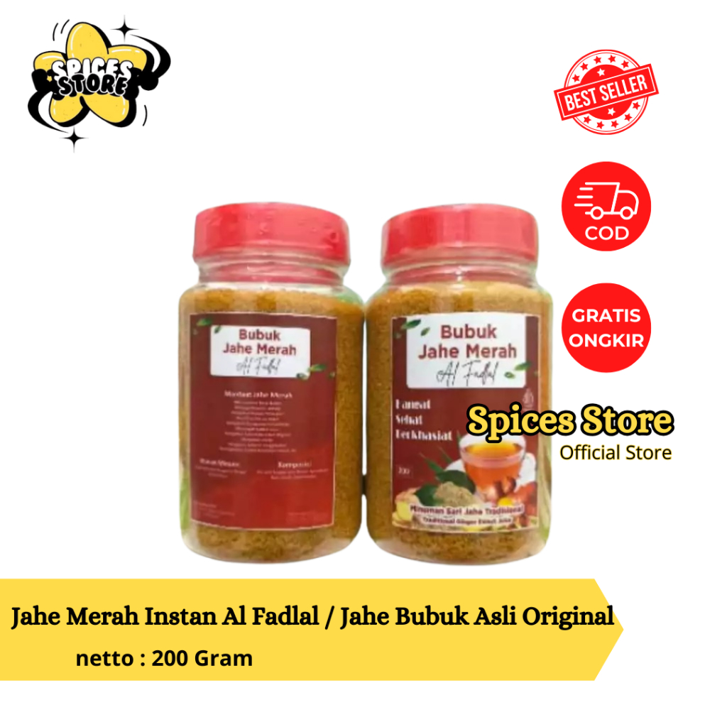 

Jahe Merah Instan Al Fadlal / Jahe Bubuk Asli Original 200gr - Spices Store - Jahe Murah
