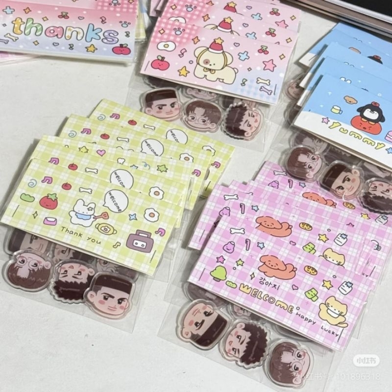 

1pcs Hang Tag Card Head Aksesoris Kemasan Lucu 7x7cm