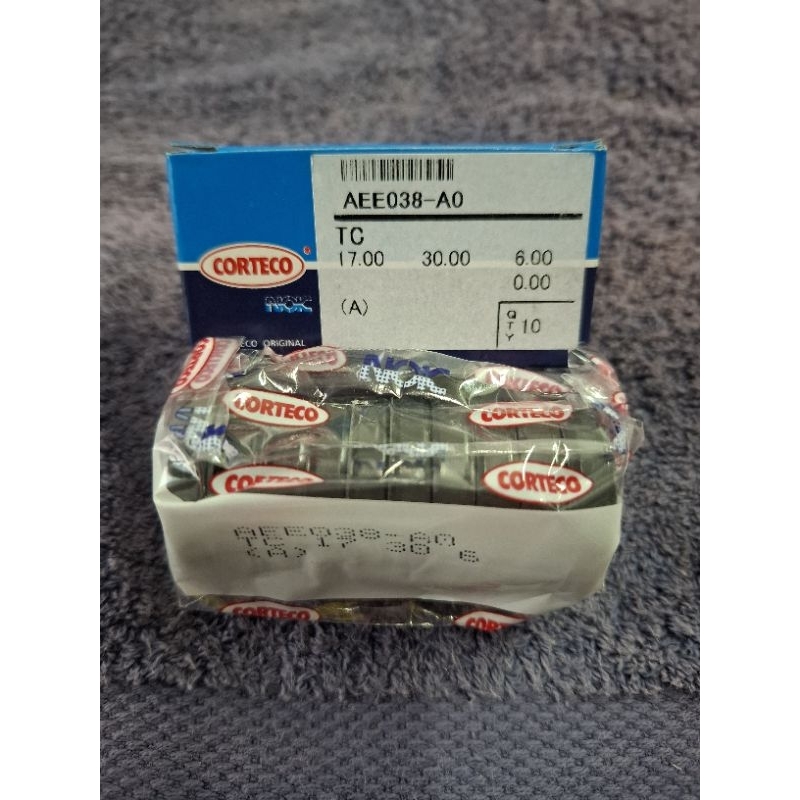OIL SEAL tc 17 30 6 NOK CORTECO ASLI ORIGINAL ( minimal pembelian 10pc )