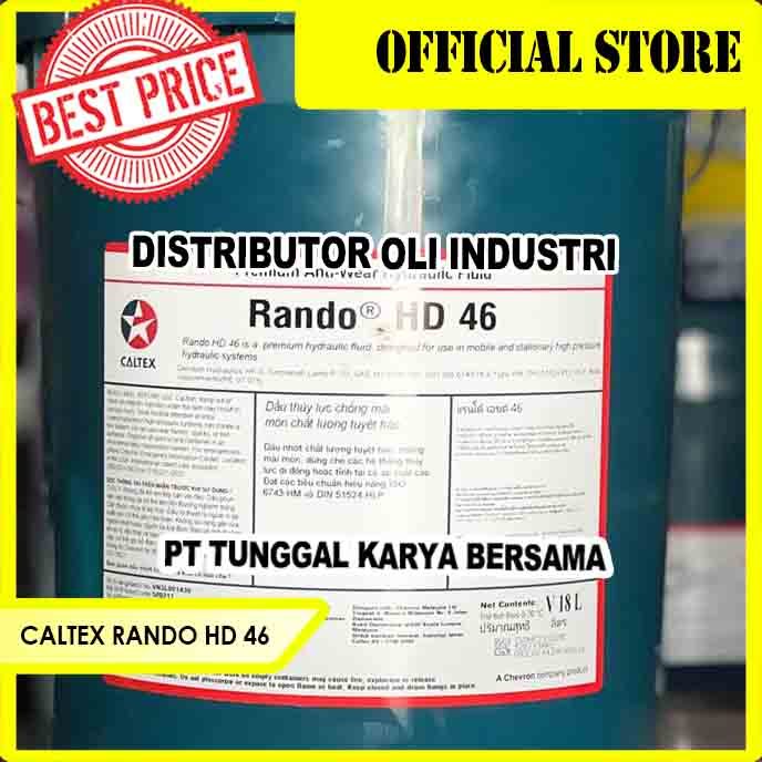 CHEVRON / CALTEX RANDO HD 46 ( Industrial Hidrolik Oil - ISO VG 46 )