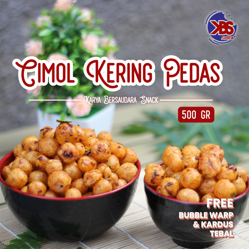 

Cimol Kering Pedas Gurih 500gr - KBS