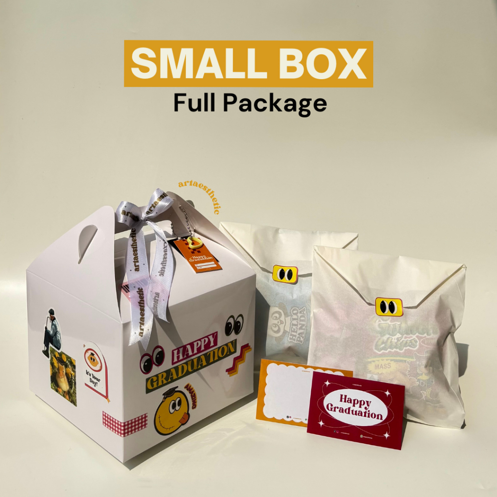 

[SMALL FULL PACKAGE] Giftbox Isian Snack | Snackbox | Graduation | Birthday | Anniversary | Universal by artaesthetic