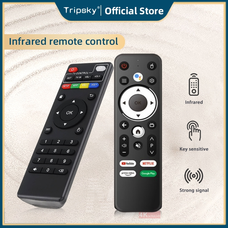 Tripsky Remot Remote Android TV BOX MXQ PRO Q3 X9MINI M96MINI TvStick S96MAX dll