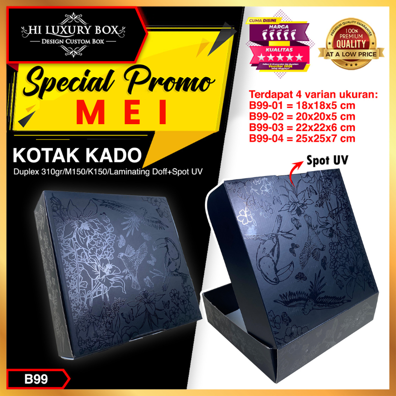 

Box Hampers - Dua Packaging Hijab Mukena Baju - Kotak Kado - Souvenir- B99