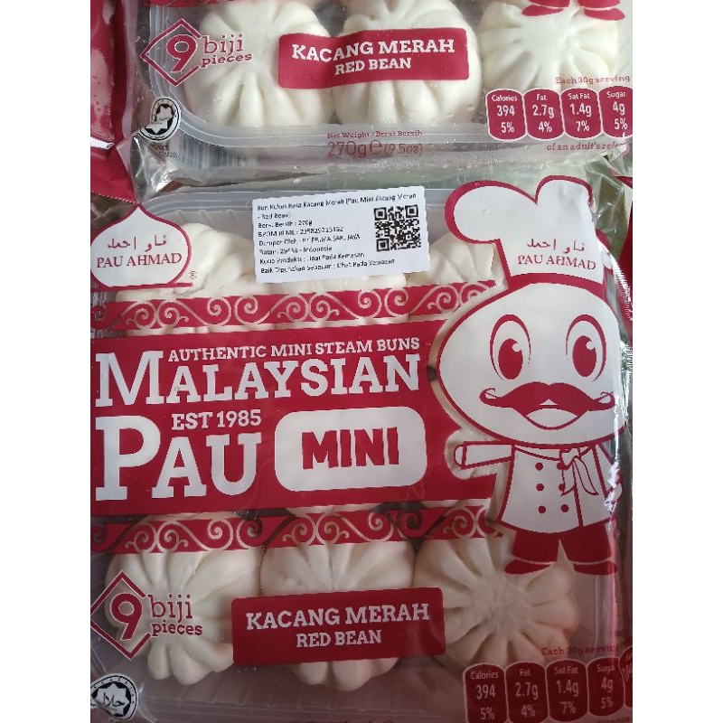 

Malaysian Pau Ahmad coconut pandan 270gr
