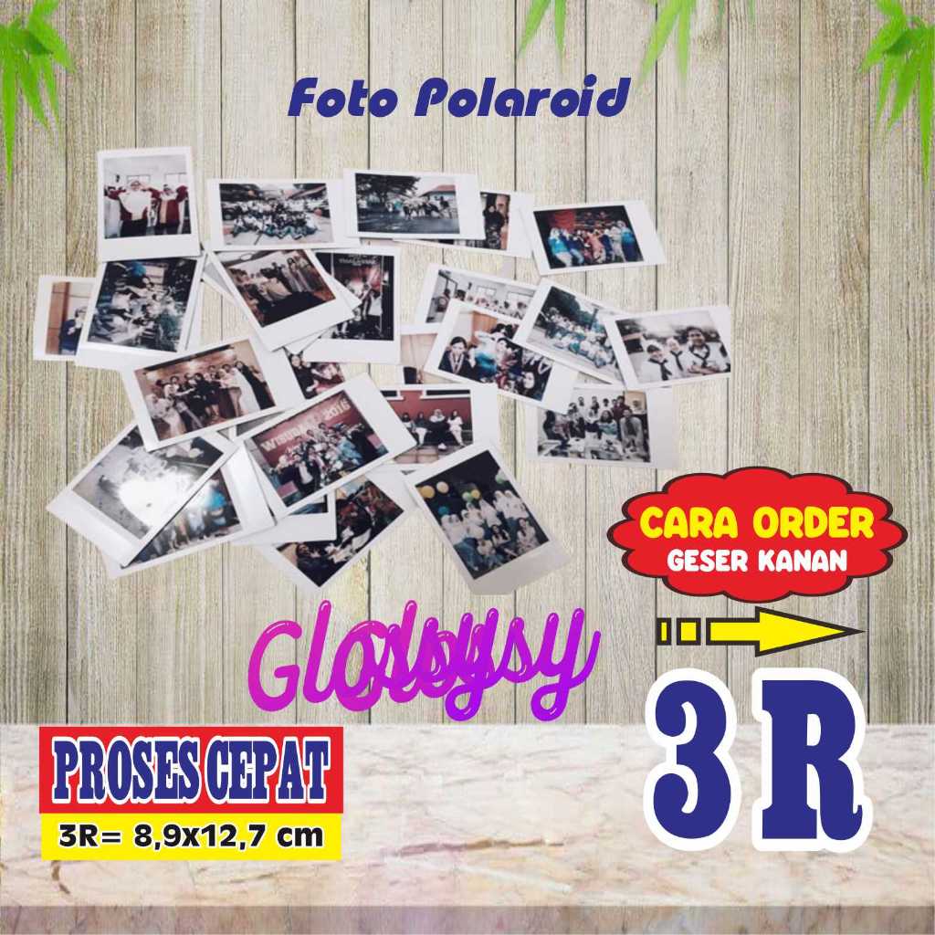 Print Foto Polaroid isi 10 20 30 50 ukuran 3R murah