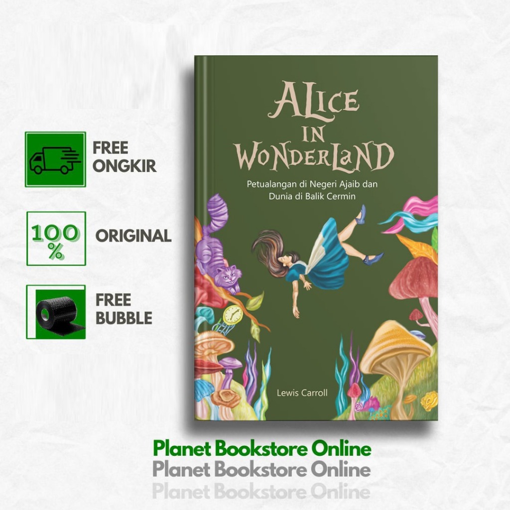 Buku Novel Sastra Klasik - Alice in wonderland - Lewis Caroll