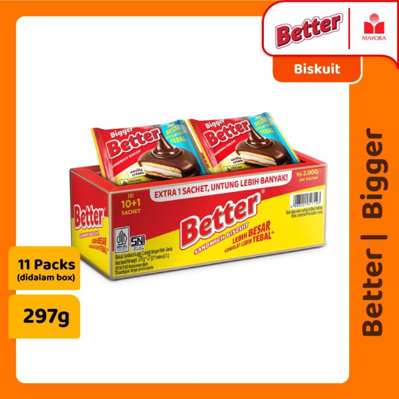 

Better Bigger Kemasan Promo 10pcs + 1 Pcs