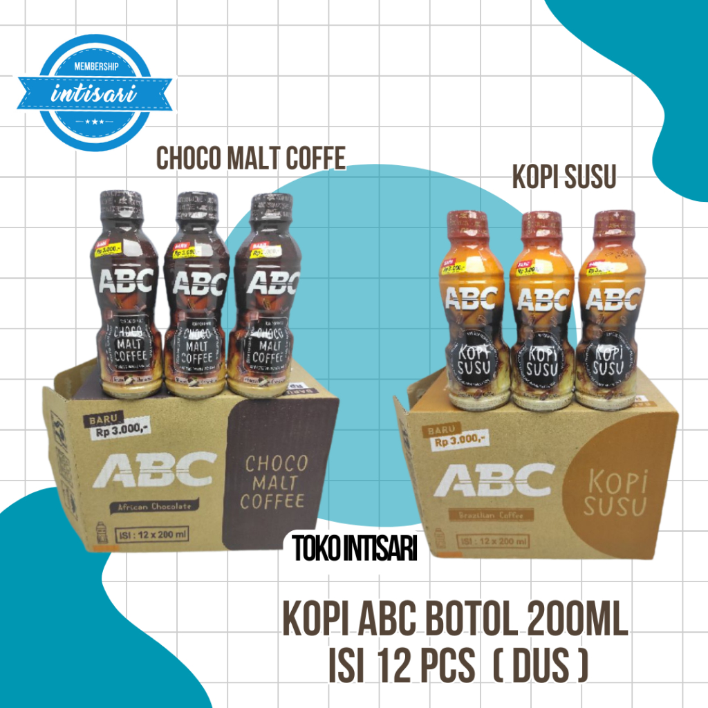 Kopi ABC Botol 200ml ISI 12 PCS  ( DUS)